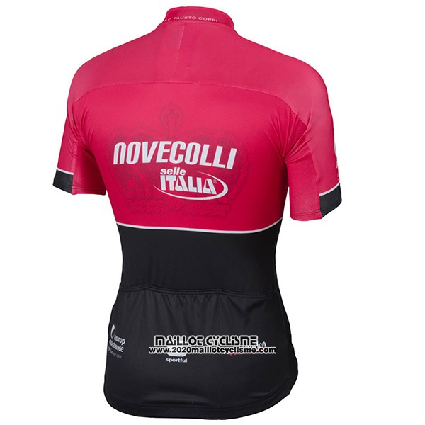 2017 Maillot Ciclismo Nove Colli Rouge et Noir Manches Courtes et Cuissard